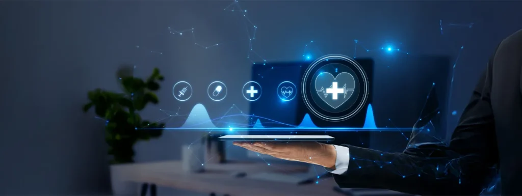 Patient dashboard interface to control health data access via blockchain